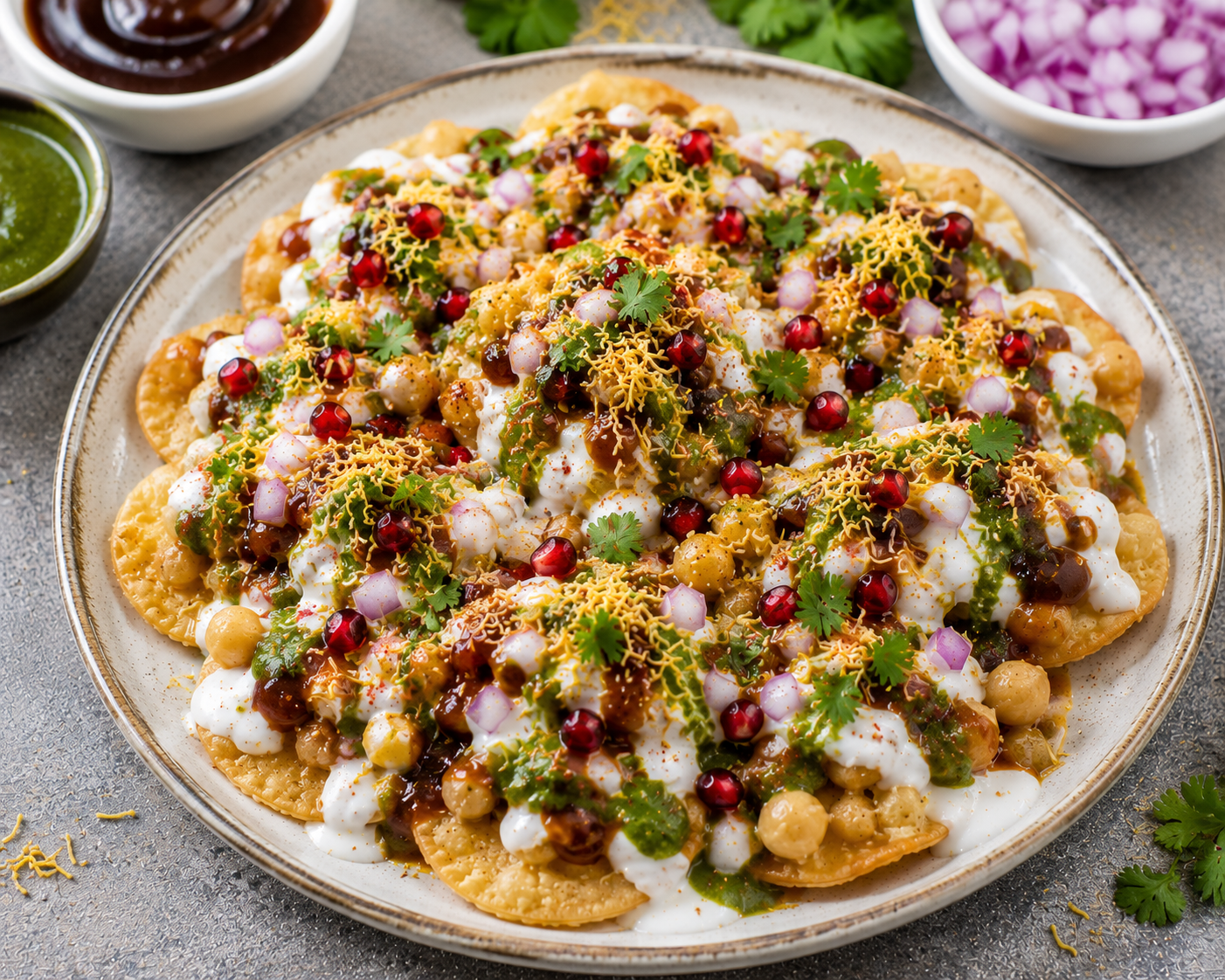 Crunchy Papdi Chaat
